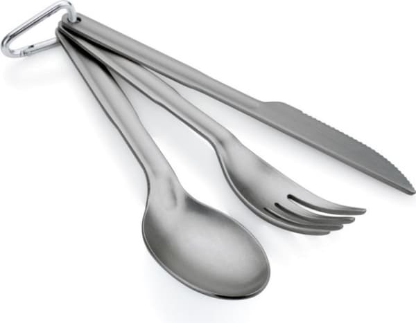 GSI Outdoors Halulite 3 Pc. Ring Cutlery, Keittiövälinesetti, Antrasiitti, 40 mm, 20 mm, 183 mm, 45 g