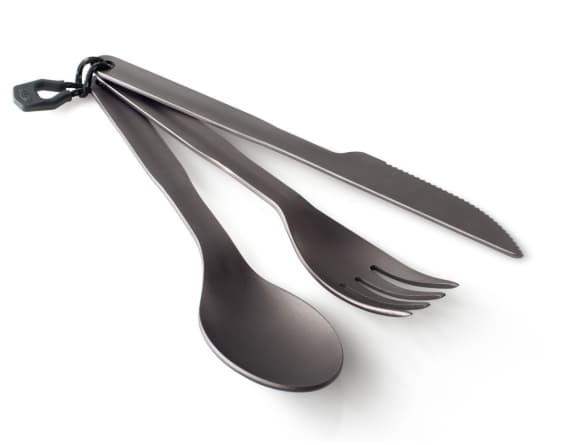 GSI Outdoors Halulite 3 Pc. Ring Cutlery, Redskapssett, Antrasitt, 40 mm, 20 mm, 183 mm, 45 g