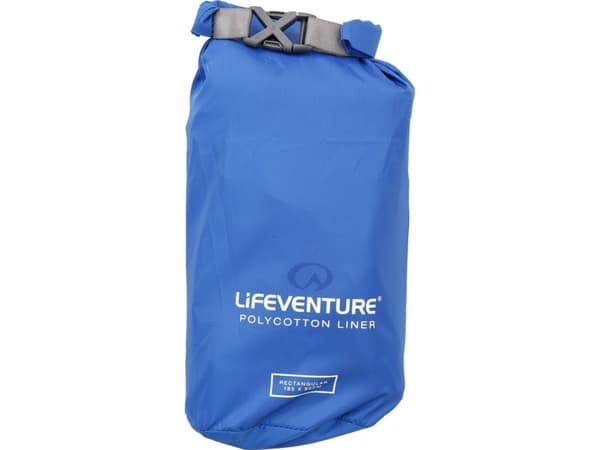 Lifeventure Lifeventure Polycotton Sleeping Bag Liner Rectangular Navy (LM65520)