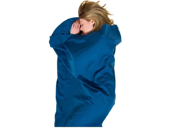 Lifeventure Lifeventure Polycotton Sleeping Bag Liner Rectangular Navy (LM65520)
