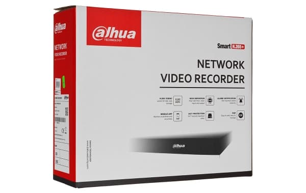 Dahua Technology Lite NVR4216-16P-4KS2/L, 16 kanaler, 3840 x 2160 piksler, H.264, H.265, Integrert LINUX, 30 fps, 8 TB