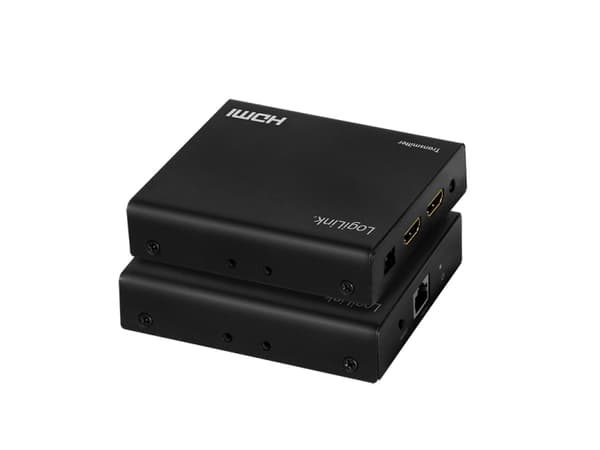 LogiLink HD0030, AV-lähetin ja -vastaanotin, 70 m, Langallinen, 3D, Musta