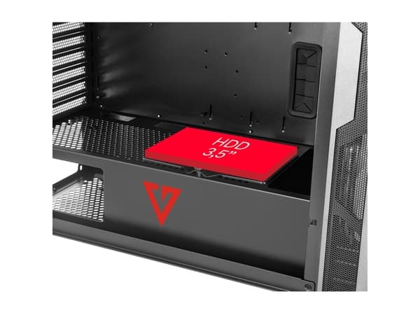 Modecom AMIRANI, Midi Tower, PC, Svart, ATX, micro ATX, Mini-ITX, Härdat glas, Spela