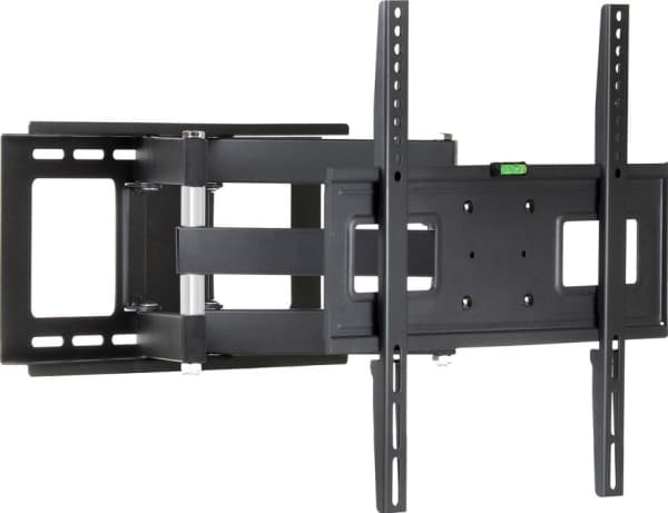 ART AR-80 - Brakett - justerbare dobbeltarmer - for LCD-TV - metall - pulverbelagt svart - skjermstørrelse: 32"-65" - monteringsgrensesnitt: inntil 4