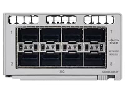 Cisco Catalyst 9300 -sarjan verkkomoduuli - Ekspansionsmodul - 1Gb Ethernet/10Gb Ethernet/25Gb Ethernet SFP x 8