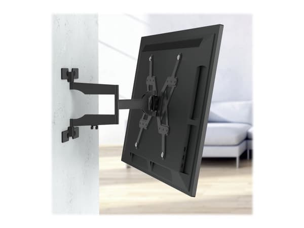 Hama FULLMOTION "Ultraslim" - Konsol - Easy-Fix - för TV - plast, aluminium, stål - svart - skärmstorlek: 32"-65" - väggmonterbar