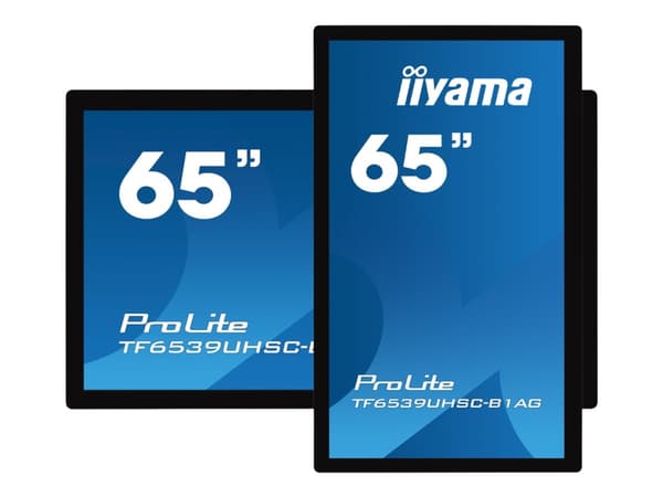 iiyama ProLite TF6539UHSC-B1AG - 65" Diagonalklasse LED-bakgrunnsbelyst LCD-skjerm - interaktiv digital skilting - med pekeskjerm (multiberørings) -