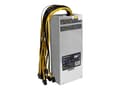 Miniatyrbilde 2 av 5: Qoltec - Strømforsyning (intern) - 80 PLUS Gold - AC 230 V - 1600 watt - sølv