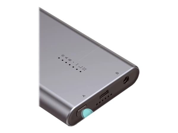Unitek SolidForce - Förvaringslåda - M.2 - M.2 NVMe Card / PCIe 3.0 (NVMe) - USB 3.2 (Gen 2) - rymdgrå