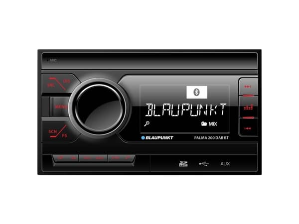 Blaupunkt PALMA 200 DAB BT, Musta, 2 DIN, 160 W, 4.0 kanavaa, 40 W, 20 - 18000 Hz