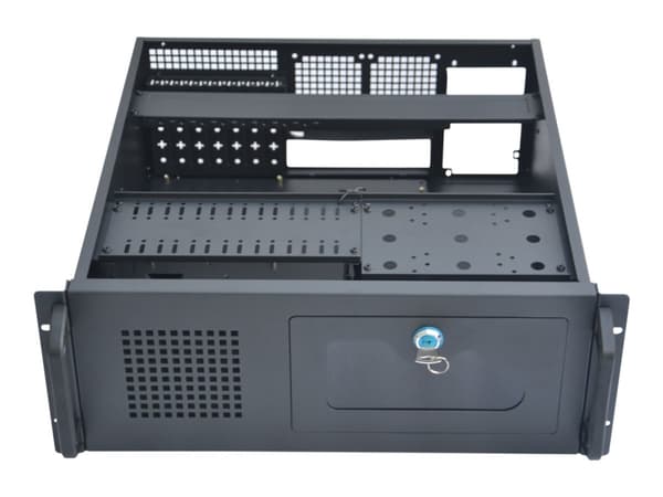 Gembird 19CC-4U-BASIC - Kan monteras i rack 4U - ATX - ingen strömförsörjning (ATX) - USB