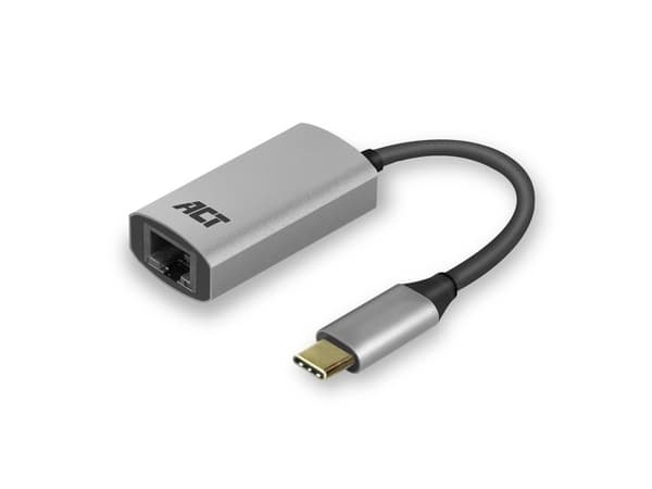 ACT AC7080 Kabelschnittstellen-/Gender-Adapter USB Type-C RJ-45 Grau (AC7080)