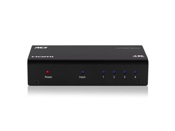 ACT 1x 4 HDMI splitter, 3D and 4K support