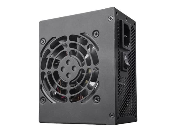 SilverStone SST-SX450-B - Strømforsyning (intern) - ATX12V 2.4/ SFX12V - 80 PLUS Bronze - AC 90-265 V - 450 Watt - aktiv PFC - sort