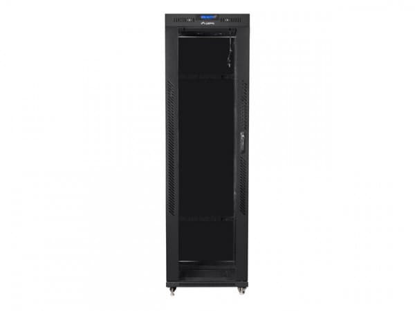 Lanberg skap 19" STÅENDE RACK SKAP 42U 600X1000 SORT LCD GLASSDØR LANBERG (FLAT PAKKE)
