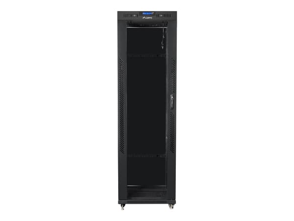 Lanberg - Rack skåp - med skärm - svart, RAL 9004 - 42U - 19"