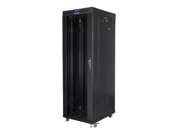 Lanberg - Rack skåp - med skärm, 4 kylfläktar - svart, RAL 9004 - 37U - 19"