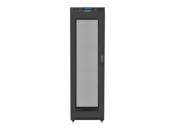 Lanberg - Rack skap - med 4 kjølevifter, display - svart, RAL 9004 - 42U - 19"