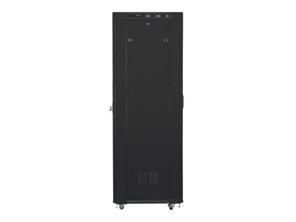 Lanberg - Rack skap - med 4 kjølevifter, display - svart, RAL 9004 - 42U - 19"