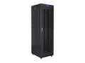 Miniatyrbilde 2 av 5: Lanberg - Rack skap - med 4 kjølevifter, display - svart, RAL 9004 - 42U - 19"