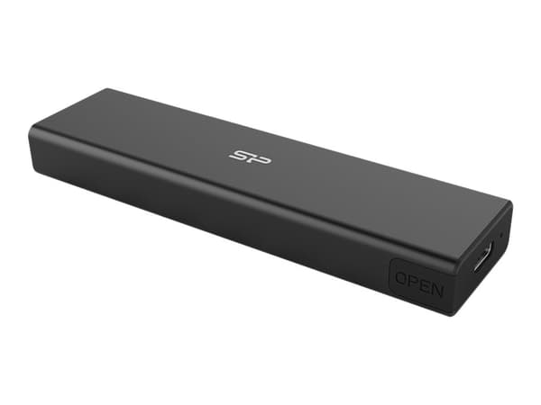 Silicon Power PD60 - Drevkabinett - M.2 - M.2 NVMe Card - USB 3.2 (Gen 2) - svart Sort