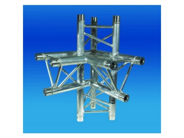 3-punkt traverse Alutruss TRILOCK 6082AC-45 4-vejs-hjørne 90 ° Alutruss TRILOCK 6082AC-45 4-vejs-hjørne 90 °