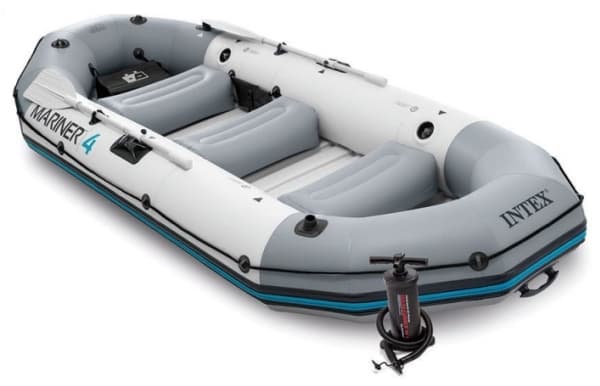 Intex 68376NP, Reise / Rekreasjon, Oppblåsbar Båt, Grå, PVC, 4 person(er), China