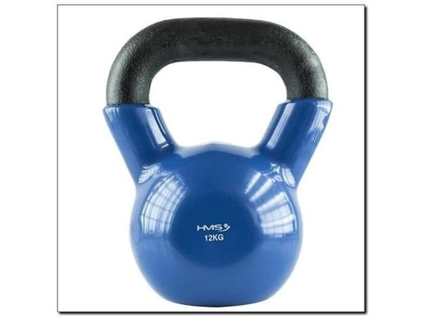 HMS Kettlebell, vinyl coated KN12 blue 12 kg (17-6-182)