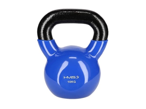 HMS Kettlebell Cast Iron, Vinyl Coated 10kg blue (17-64-049)