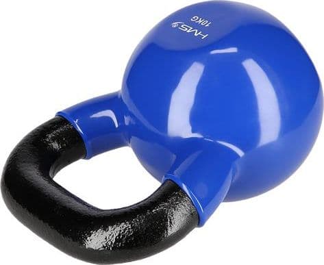 HMS Kettlebell Cast Iron, Vinyl Coated 10kg blue (17-64-049)