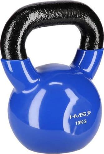 HMS Kettlebell Cast Iron, Vinyl Coated 10kg blue (17-64-049)