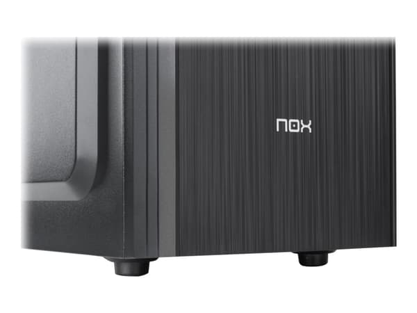 NOX LITE010, Midi Tower, PC, Musta, ATX, ITX, mikro ATX, Muovi, SPCC, Koti /Toimisto