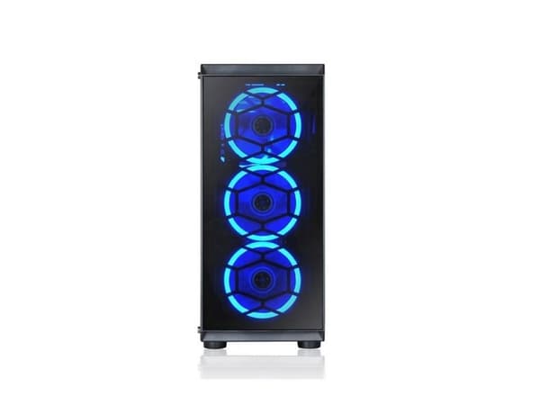 L-Link AVATAR, Tower, PC, Sort, Blå, PC-kabinettvifte, 15,5 cm