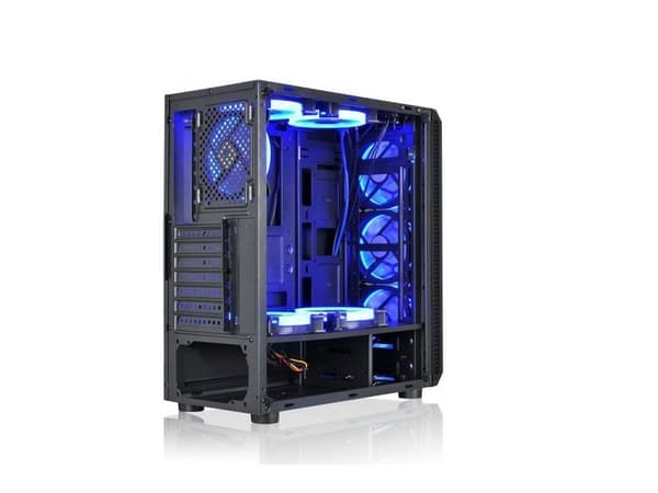 L-Link AVATAR, Tower, PC, Sort, Blå, PC-kabinettvifte, 15,5 cm