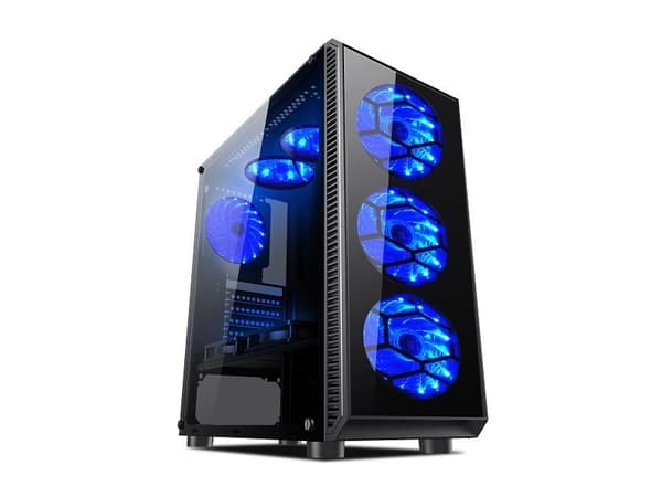 L-Link AVATAR, Tower, PC, Svart, Blå, Fall fläktar, 15,5 cm Svart