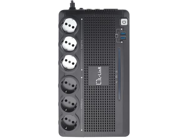 L-Link LL-700-G6, Linje-Interactive, 0,7 kVA, 360 W, 220 V, 240 V, 47/63 Hz Sort