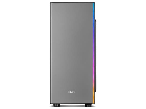 NOX Infinity Omega - - genomskinlig sidopanel (härdat glas) - ingen strömförsörjning - USB/ljud