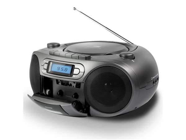 Aiwa BBTC-550MG, 1,5 kg, Musta, Hopea, Kannettava CD-soitin