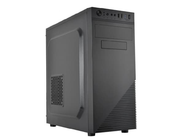 L-Link Atria, Tower, PC, Svart, Micro ATX, Plastikk, Stål, Hjem/Kontor