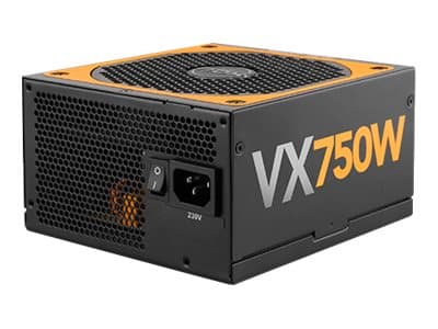 Nox Urano VX 750W - Bronze Edition - strømforsyning (intern) - ATX12V 2.4 - 80 PLUS Bronze - AC 230 V - 750 watt - aktiv PFC Sort, Oransje