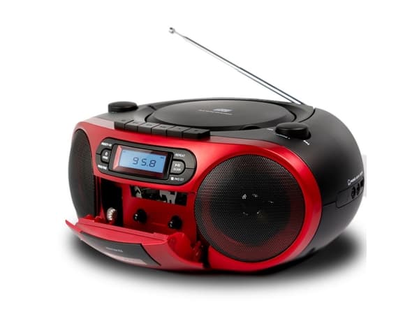 Aiwa BBTC-550RD, 1,5 kg, Svart, Röd, Bärbar CD-spelare