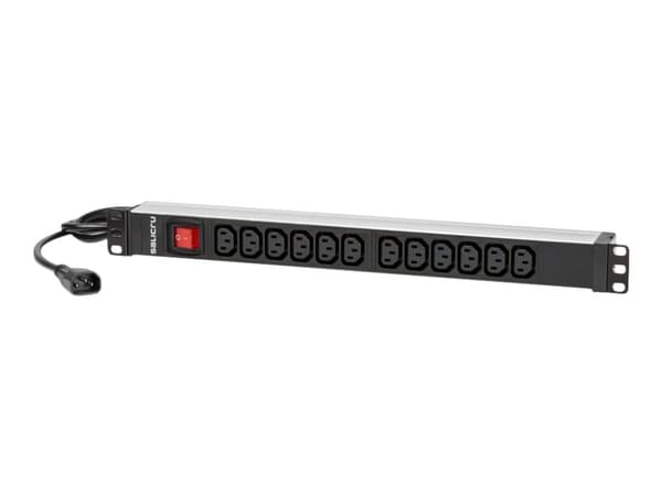 SALICRU SPS 12F PDU C13/C14 - Strømfordelerenhet (kan monteres i rack) - AC 100/250 V - inngang: IEC 60320 C14 - utgangskontakter: 12 (12 x IEC 60320