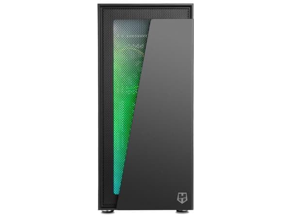 NOX Hummer Blaster - - genomskinlig sidopanel (härdat glas) - ingen strömförsörjning - USB/ljud