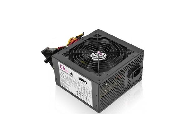 L-Link LL-PS-500, 500 W, 230 V, 50 Hz, 4 A, 20+4-pinninen ATX, PC
