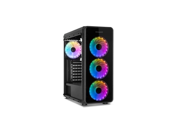 NOX Hummer TGM - - sidepanel med vindu (herdet glass) - ingen strømforsyning - USB/lyd