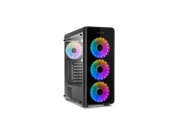 NOX Hummer TGM - - sidepanel med vindu (herdet glass) - ingen strømforsyning - USB/lyd