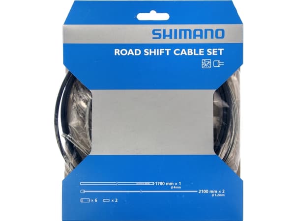 Shimano Road/MTB girkabelsett, sort
