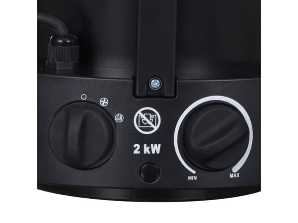NEO TOOLS 90-067 Elektrisk varmeapparat Rustfrit stål 2000 W IPX4 Sort