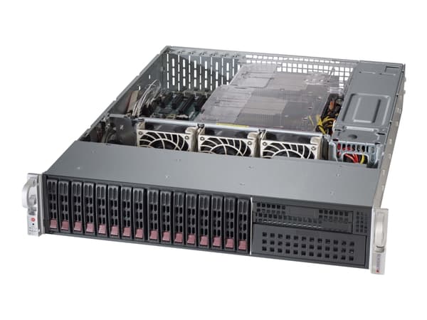 Supermicro SC213 BAC8-R1K23LPB - Rackmonterbar 2U - utvidet ATX (E-ATX) - SATA/SAS - hot-swap 1200 watt - svart Sort