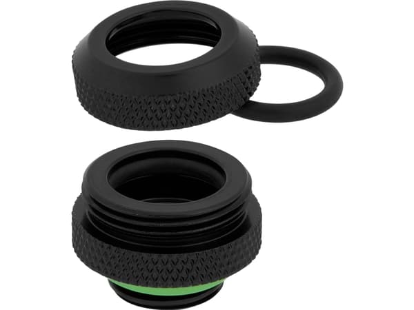 CORSAIR Hydro X-sarjan XF Hardline 12mm OD liitin - jäähdytysjärjestelmän sovitus - musta (4 kpl)